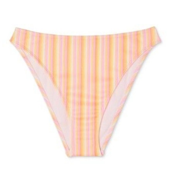 Wild Fable Mid-Waist Extra High Leg Extra Cheeky Bikini Bottom - Picture 1 of 7